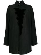 Loewe Wrinkled Texture Loose Shirt - Black