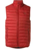 Armani Jeans Sleeveless Down Jacket, Men's, Size: 50, Red, Polyamide/duck Feathers