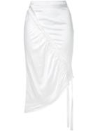 Manning Cartell Asymmetric Ruched Skirt, Women's, Size: 10, White, Viscose