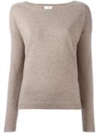 Closed Crew Neck Jumper, Women's, Size: Large, Nude/neutrals, Nylon/viscose/cashmere/wool