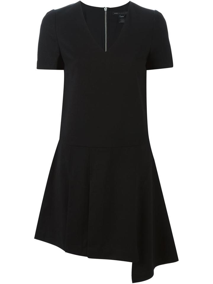 Marc By Marc Jacobs Asymmetric Detail V-neck Dress