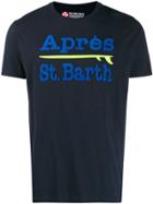 Mc2 Saint Barth Textured Stamp T-shirt - Blue