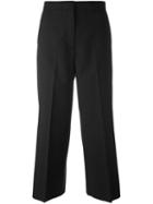 Rochas Cropped Trousers, Women's, Size: 38, Black, Mohair/virgin Wool