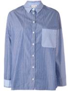 Semicouture - Striped Shirt - Women - Cotton - 40, Women's, Blue, Cotton