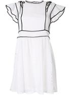 Red Valentino Netted Mini Dress - White