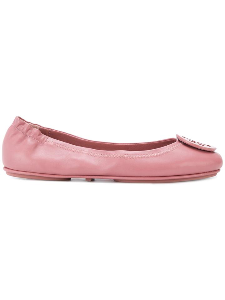 Tory Burch Chelsea Ballet Flats - Pink & Purple