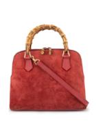 Gucci Pre-owned Bamboo 2way Hand Bag - Red