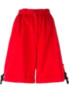 Thierry Mugler Vintage Wide Leg Shorts - Red