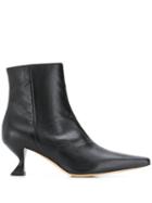 Kalda Leather Ankle Boots - Black