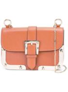 Red Valentino Chain Strap Shoulder Bag, Women's, Brown, Calf Leather/metal (other)