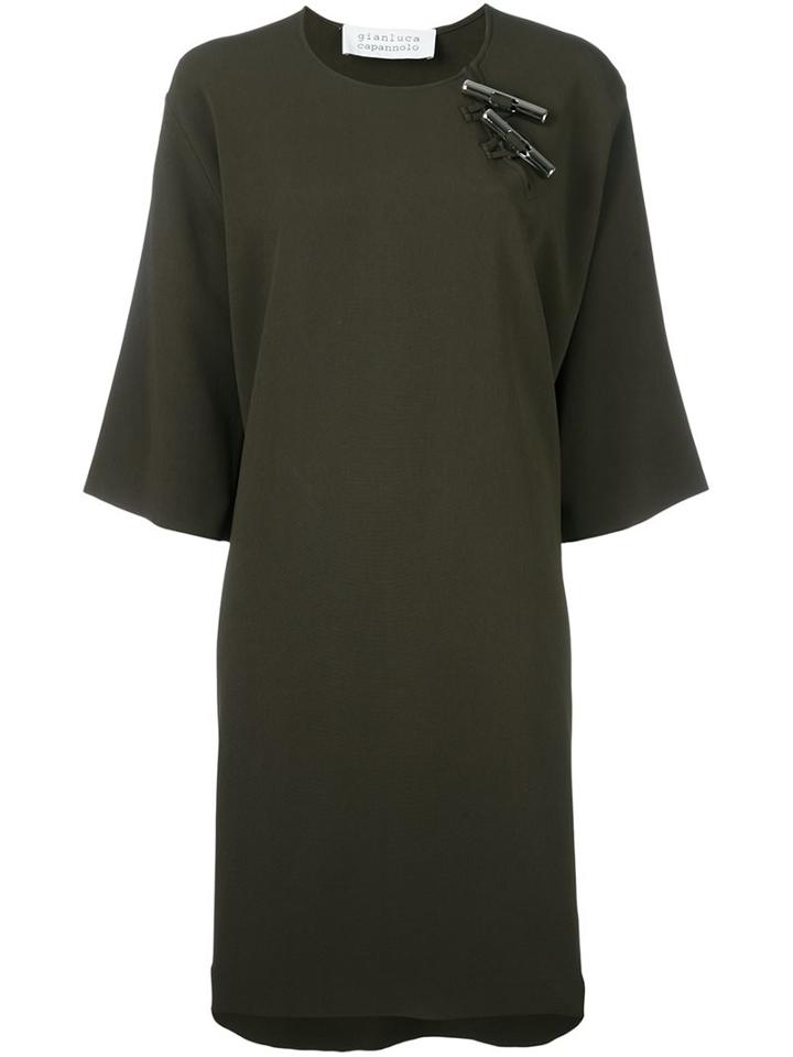 Gianluca Capannolo Collar Fastening Detail Dress
