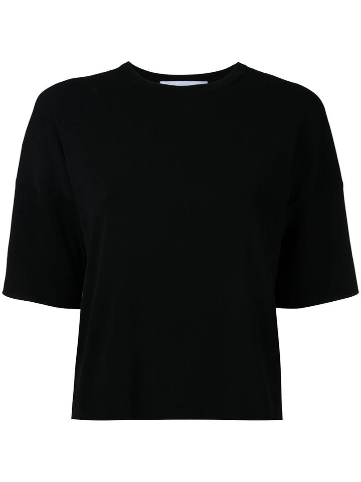 Le Ciel Bleu - Soubari Knit Top - Women - Polyester/rayon - 36, Black, Polyester/rayon