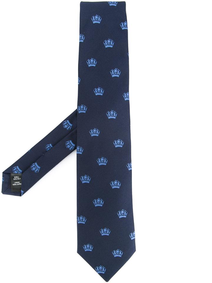 Gieves & Hawkes Patterned Tie - Blue