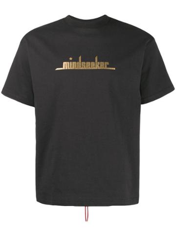 Mindseeker Logo Print Crew Neck T-shirt - Black