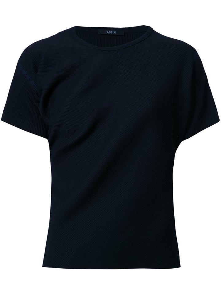 Assin 'black Rib Twist' T-shirt