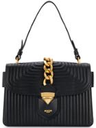 Moschino Quilted Chain Shoulder Bag - Black