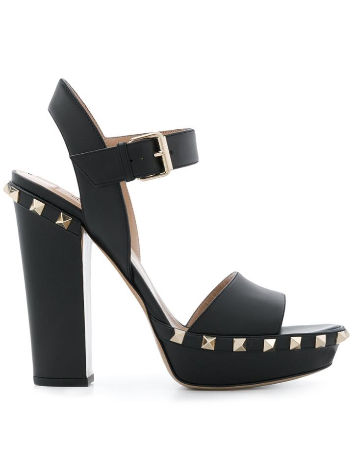 Valentino Valentino Garavani Rockstud Platform Sandals - Black
