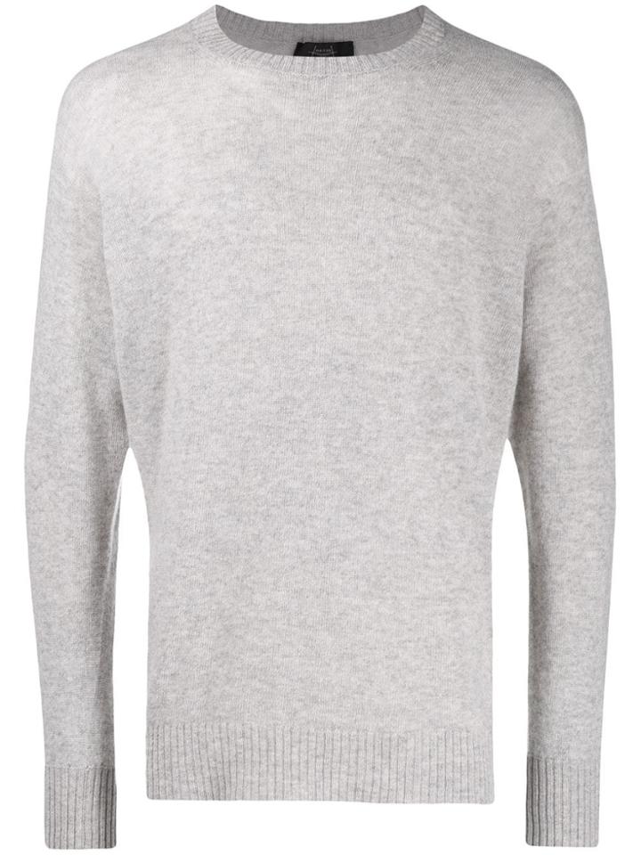 Maison Flaneur Fine Knit Jumper - Grey