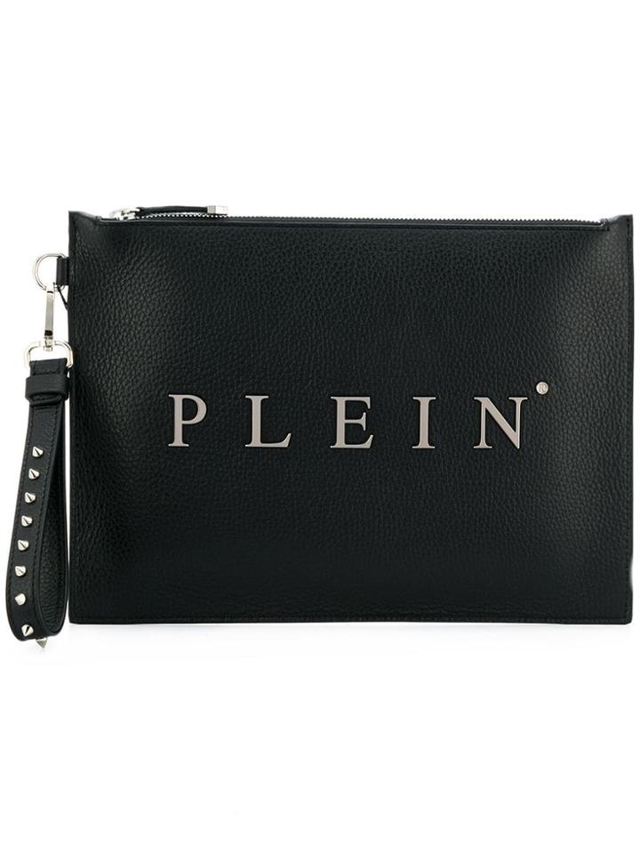Philipp Plein Printed Clutch - Black