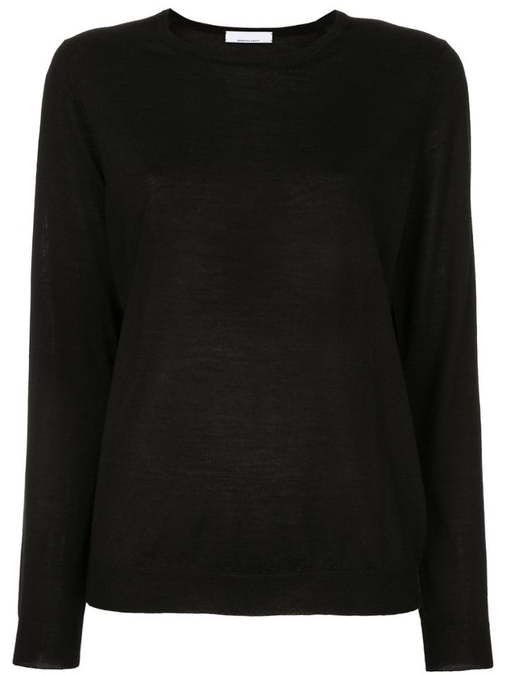 Jean Paul Knott Round Neck Top - Black
