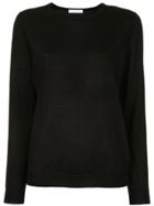 Jean Paul Knott Round Neck Top - Black