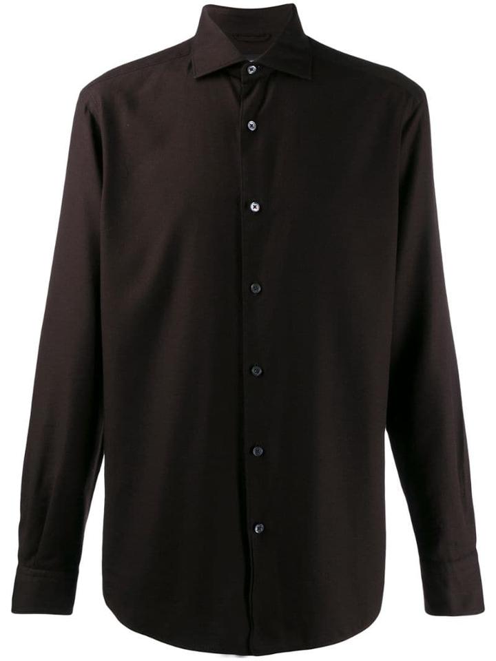 Ermenegildo Zegna Slim Fit Shirt - Brown