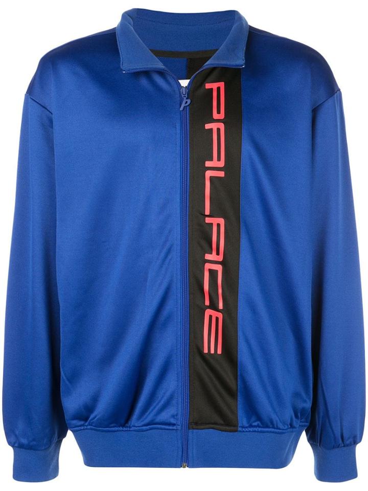 Palace Panelled Logo Print Jacket - Blue