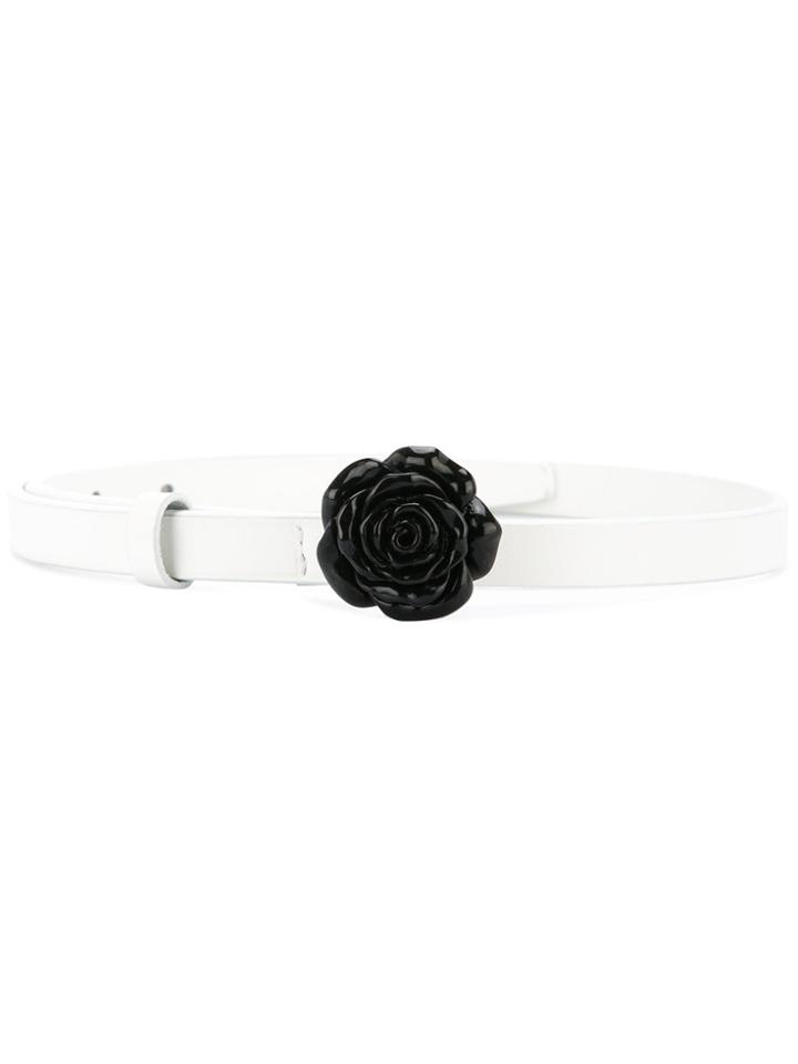 G.v.g.v. Rose Buckle Belt - White