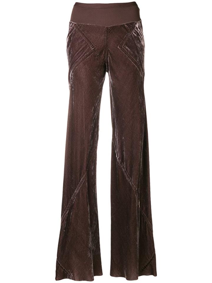 Rick Owens Flared Trousers - Pink