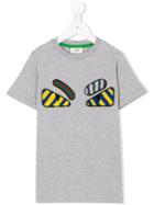 Fendi Kids - Bag Bugs T-shirt - Kids - Cotton - 7 Yrs, Grey