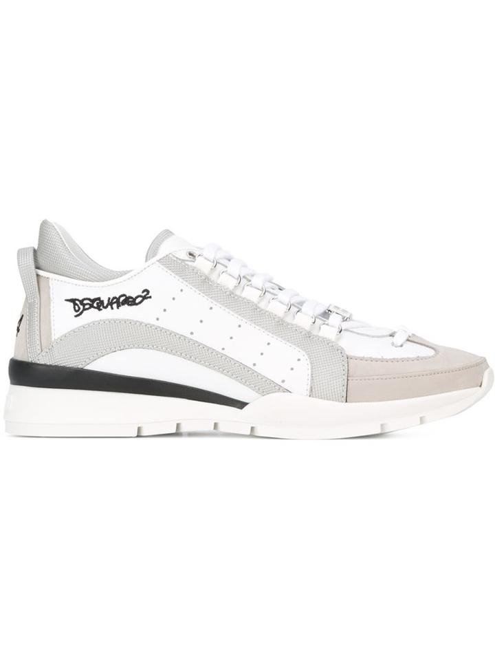 Dsquared2 551 Sneakers, Men's, Size: 42, White, Calf Leather/leather/rubber