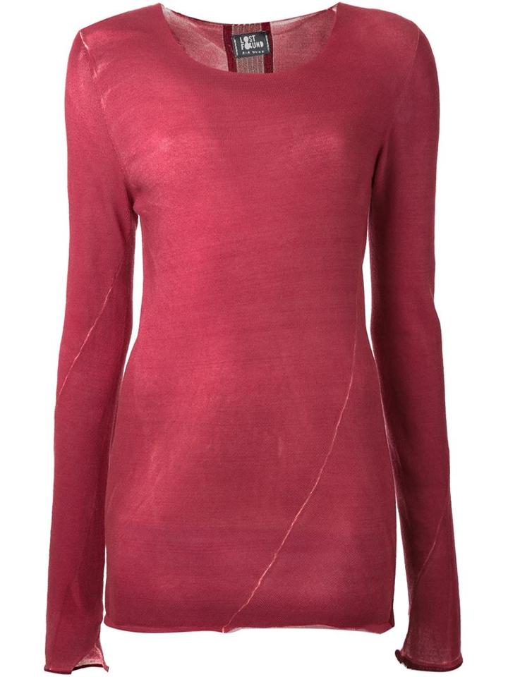 Lost & Found Ria Dunn Contrasting Back Panel Sweater