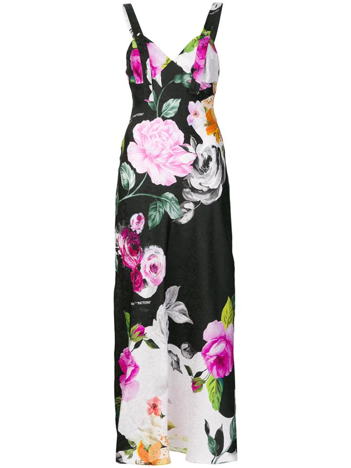 Off-white Floral Sleep Dress - Multicolour