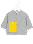 Marni Kids Pocket Detail Zip Sweatshirt, Toddler Girl's, Size: 18 Mth, Grey
