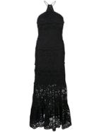 Alexis Yvonna Crochet Dress - Black