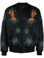 Mauna Kea Embroidered Bomber Jacket - Black