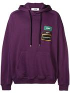 Msgm Logo Printed Hoodie - Pink & Purple