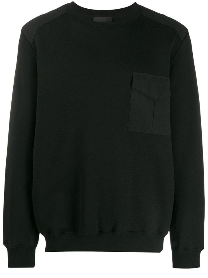 Alanui Chest Pocket Fine Sweater - Black