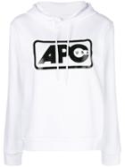 A.p.c. Logo-printed Hoodie - White