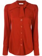 Chloé Neck Tie Blouse - Yellow & Orange