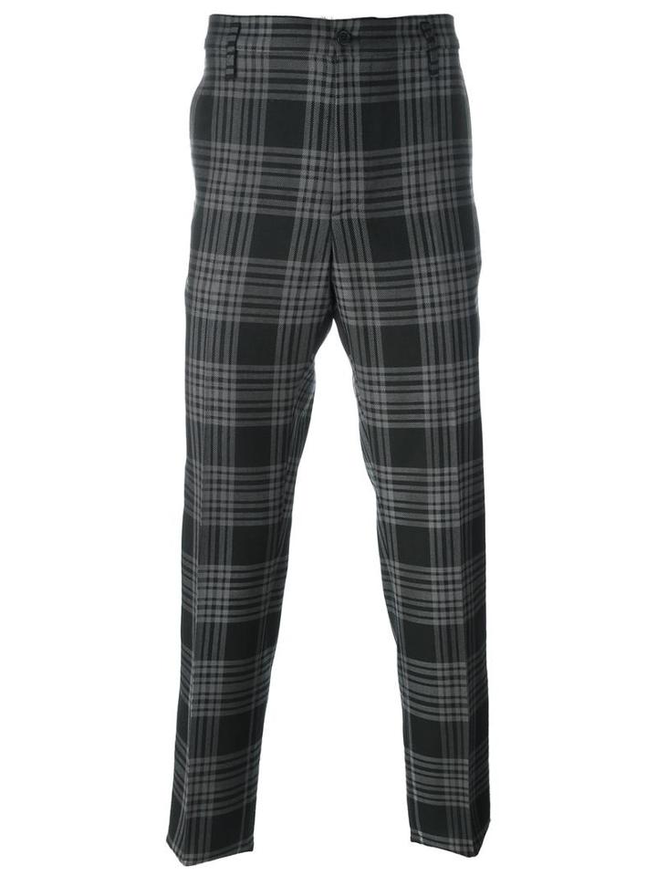 Golden Goose Deluxe Brand Checked Trousers, Men's, Size: Small, Black, Cotton/polyester/cupro/wool