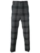 Golden Goose Deluxe Brand Checked Trousers, Men's, Size: Small, Black, Cotton/polyester/cupro/wool