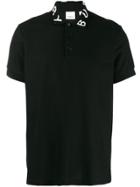 Burberry Logo Collar Polo Shirt - Black