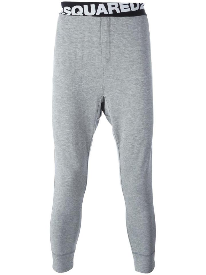 Dsquared2 - Angular Logo Lounge Trousers - Men - Spandex/elastane/wool - M, Grey, Spandex/elastane/wool