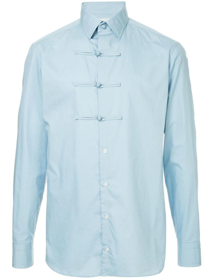 Kolor Toggle Button Shirt - Blue