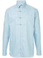 Kolor Toggle Button Shirt - Blue