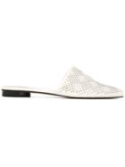 Dolce Vita Pointed Toe Flat Mules - White