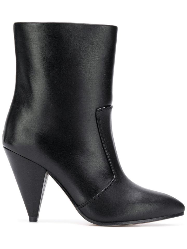 Stuart Weitzman Cone Heel Boots - Black