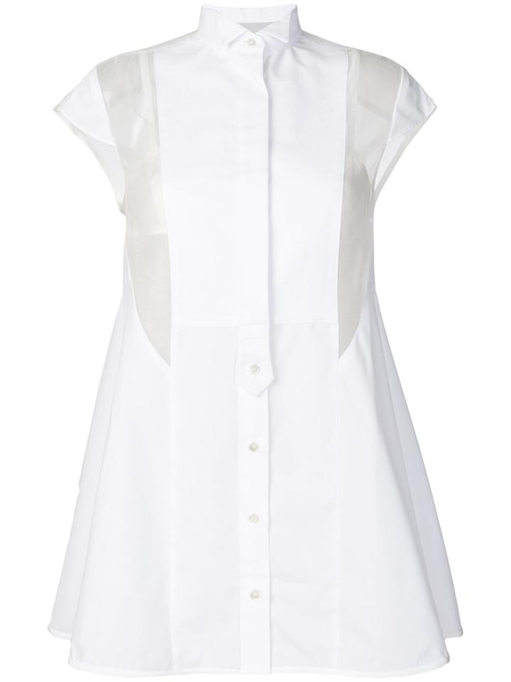Sacai Panelled Shirt - White