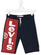 Levi's Kids Logo Print Shorts - Blue